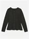 VMDOFFYJAQUARD LS O-NK PEPLUM CARDI NOO chocolate torte-melange