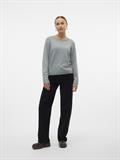 VMDOFFYSHINE LS O-NECK BLOUSE REP NOOS balsam green