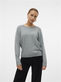 VMDOFFYSHINE LS O-NECK BLOUSE REP NOOS balsam green