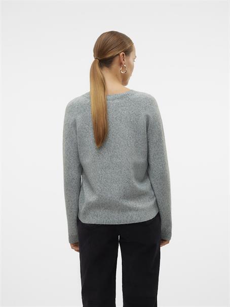 VMDOFFYSHINE LS O-NECK BLOUSE REP NOOS balsam green