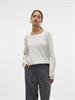 VMDOFFYSHINE LS O-NECK BLOUSE REP NOOS snow white