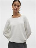 VMDOFFYSHINE LS O-NECK BLOUSE REP NOOS snow white