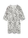 VMDORA DESY 3/4 V-N SHORT DRESS WVN BTQ cloud dancer