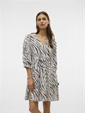 VMDORA DESY 3/4 V-N SHORT DRESS WVN BTQ cloud dancer