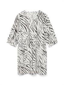 VMDORA DESY 3/4 V-N SHORT DRESS WVN BTQ cloud dancer