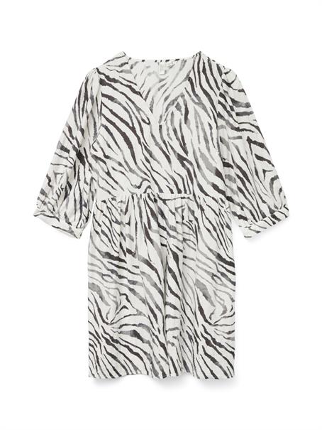 VMDORA DESY 3/4 V-N SHORT DRESS WVN BTQ cloud dancer