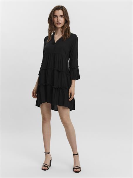 VMEASY 3/4 SHORT DRESS WVN GA black1