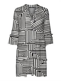 VMEASY JOY 3/4 SHORT DRESS WVN GA black