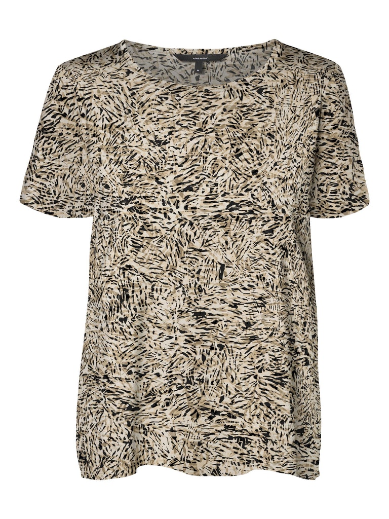 Vero Moda Damen T-Shirt 10245154 White Pepper-amy - top