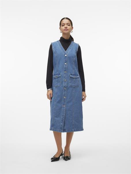 VMEDEN SL CALF DNM VEST GU3205 medium blue denim