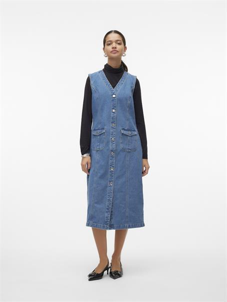 VMEDEN SL CALF DNM VEST GU3205 medium blue denim