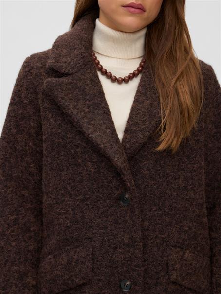 VMELENA LONG COAT NOOS chocolate torte