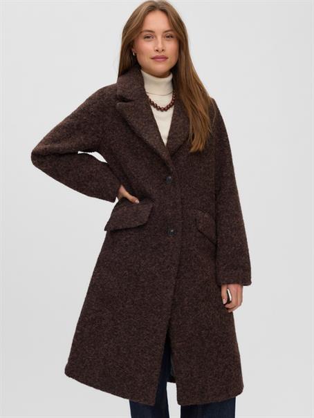 VMELENA LONG COAT NOOS chocolate torte