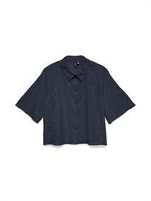 VMELIZA SHORT 2/4 SLEEVE SHIRT WVN NOOS navy blazer