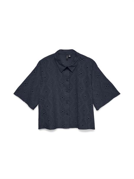 VMELIZA SHORT 2/4 SLEEVE SHIRT WVN NOOS navy blazer