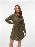 VMELLY L/S SHORT SHIRT DRESS WVN GA grape leaf