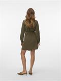 VMELLY L/S SHORT SHIRT DRESS WVN GA grape leaf