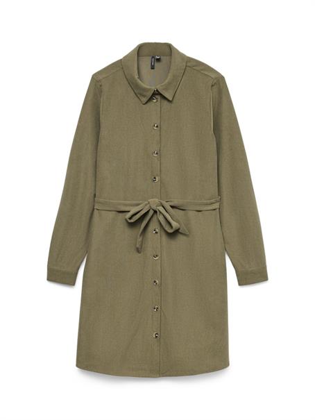 VMELLY L/S SHORT SHIRT DRESS WVN GA grape leaf