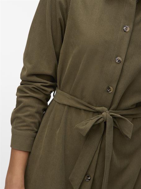 VMELLY L/S SHORT SHIRT DRESS WVN GA grape leaf