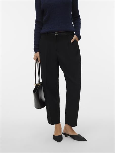 VMELMA MW BARREL BELT ANKLE PANT NOOS black