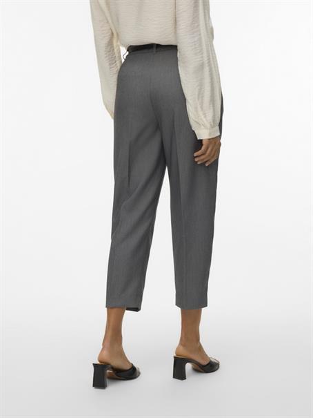 VMELMA MW BARREL BELT ANKLE PANT NOOS medium grey melange