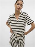 VMEMELI S/S V-NECK TOP JRS LCS birch1