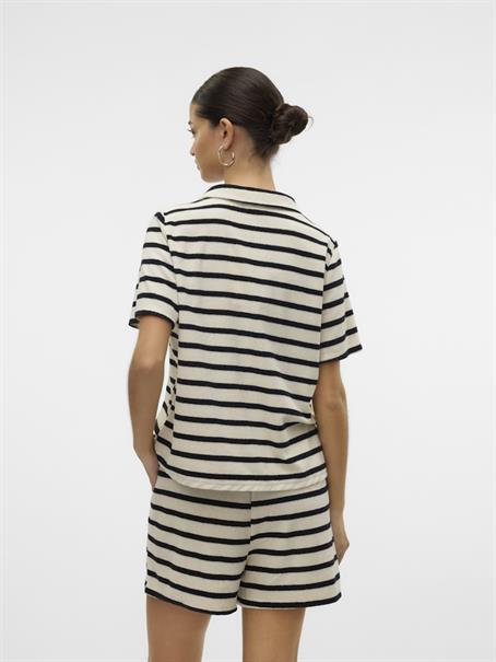 VMEMELI S/S V-NECK TOP JRS LCS birch1