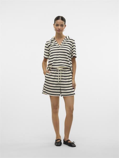 VMEMELI S/S V-NECK TOP JRS LCS birch1
