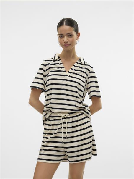 VMEMELI S/S V-NECK TOP JRS LCS birch1