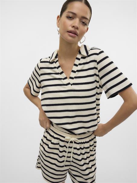 VMEMELI S/S V-NECK TOP JRS LCS birch1