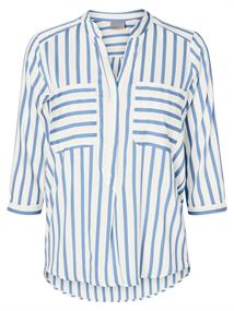 VMERIKA STRIPE 3/4 SHIRT TOP WVNE10 snow white2