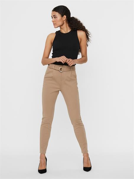 VMEVA HR LOOSE BELT PANT GA COLOR silver mink