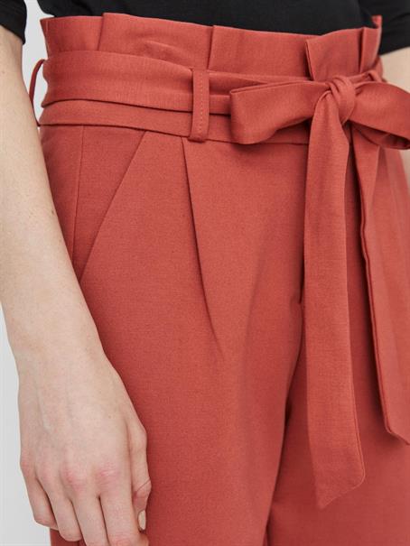 VMEVA HR LOOSE PAPERBAG PANT GA COLOR marsala