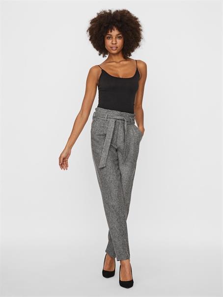 VMEVA HR LOOSE PAPERBAG SP PANT NOOS medium grey melange