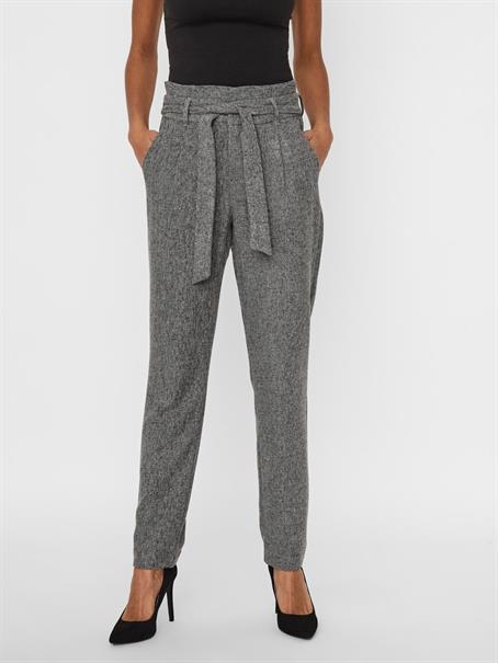VMEVA HR LOOSE PAPERBAG SP PANT NOOS medium grey melange