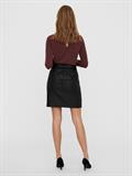 VMEVA HR PAPERBAG COATED SKIRT GA NOOS black