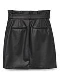 VMEVA HR PAPERBAG COATED SKIRT GA NOOS black