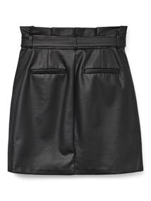 VMEVA HR PAPERBAG COATED SKIRT GA NOOS black