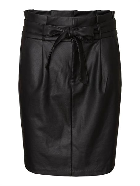 VMEVA HR PAPERBAG COATED SKIRT GA NOOS black