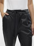 VMEVA MW LOOSE STRING COATED PANT NOOS black