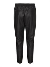 VMEVA MW LOOSE STRING COATED PANT NOOS black