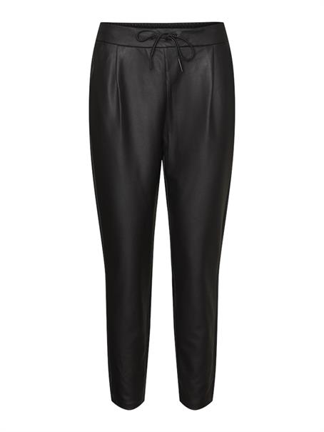 VMEVA MW LOOSE STRING COATED PANT NOOS black