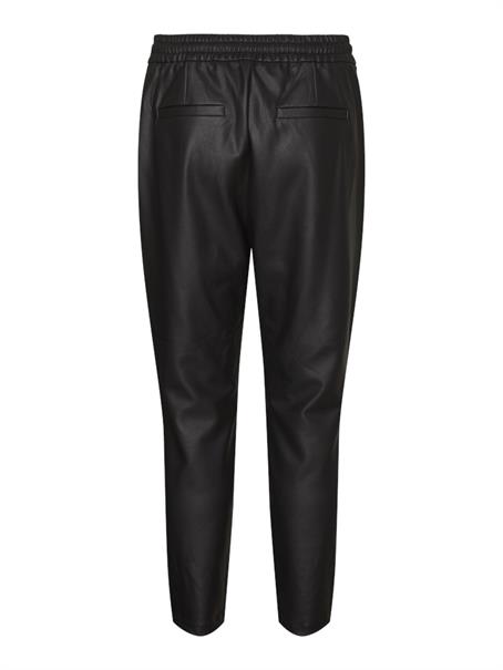 VMEVA MW LOOSE STRING COATED PANT NOOS black