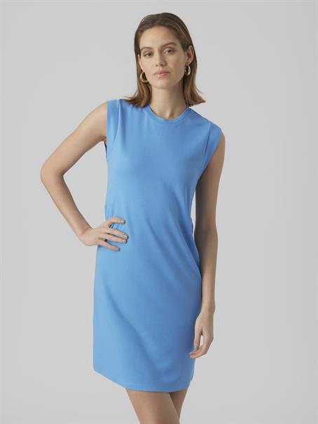 VMEVERLY SL O-NECK SHORT DRESS VMA azure blue