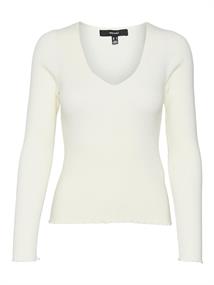 VMEVIE LS V-NECK PULLOVER GA NOOS birch