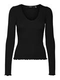 VMEVIE LS V-NECK PULLOVER GA NOOS black