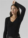 VMEVIE LS V-NECK PULLOVER GA NOOS black