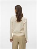 VMFANTASTIC LS O-NECK CABLE CARDIGAN birch