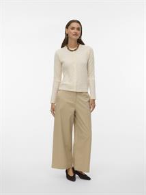 VMFANTASTIC LS O-NECK CABLE CARDIGAN birch