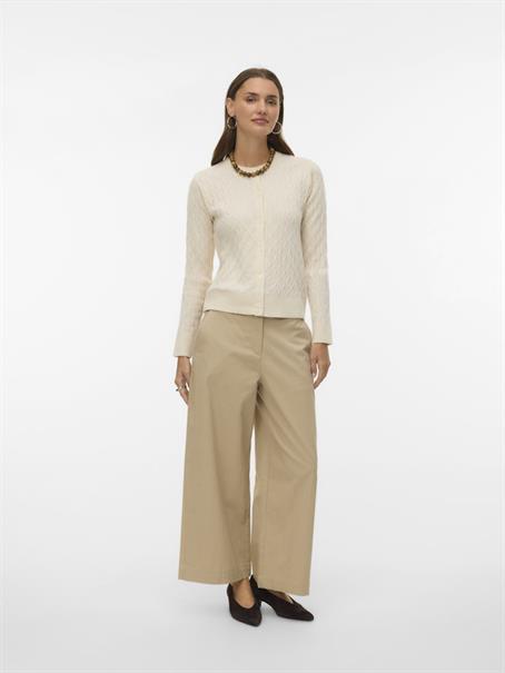 VMFANTASTIC LS O-NECK CABLE CARDIGAN birch